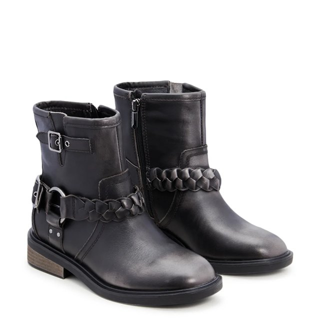 Black moto boots dsw discount