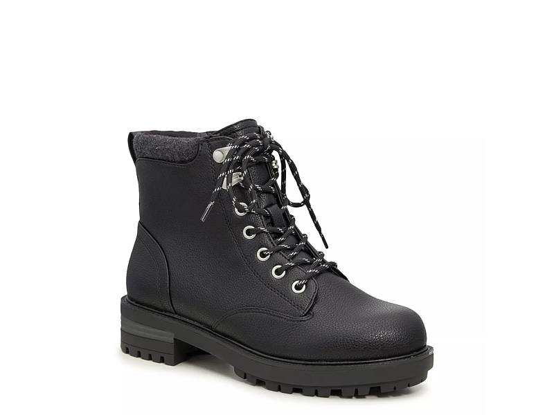 Knee high combat store boots wide calf