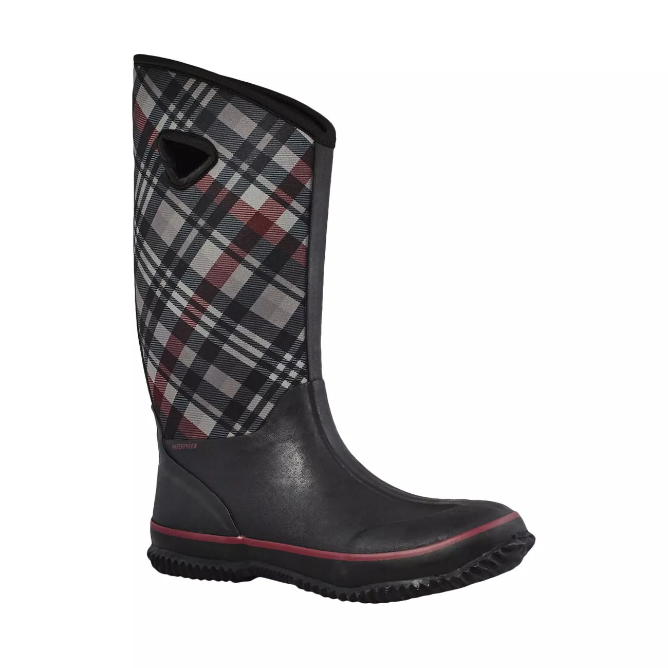 cheap plaid boots