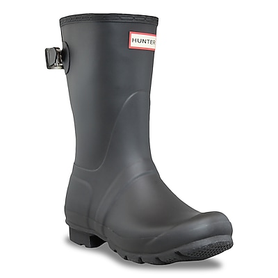 Women's Wide-Calf Tall 11.5 Waterproof Rubber Rain Boot - Black Size 9