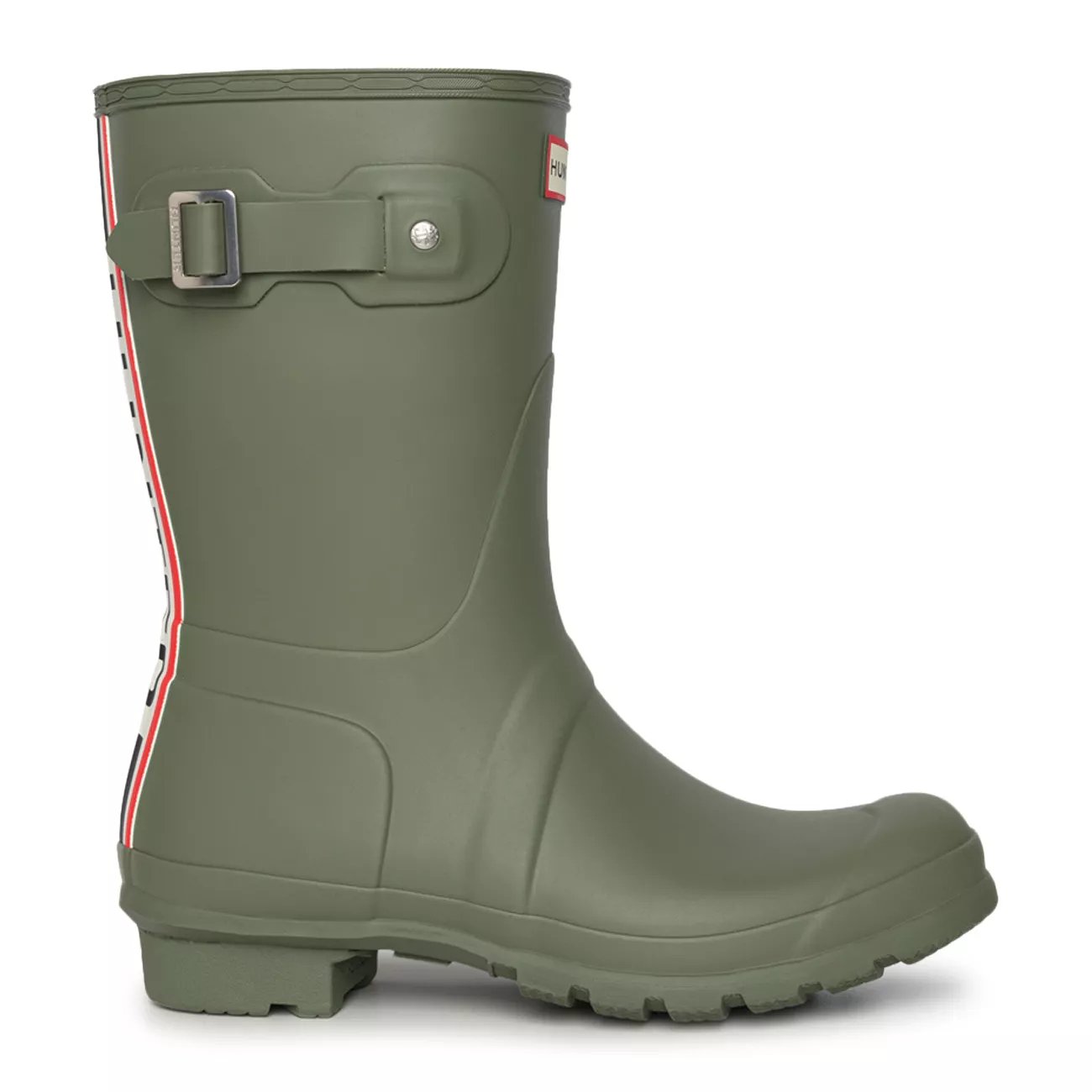Hunter Women's TriColour Logo Backstrap Short Rain Boot DSW Canada