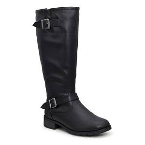 Low heel sale long boots