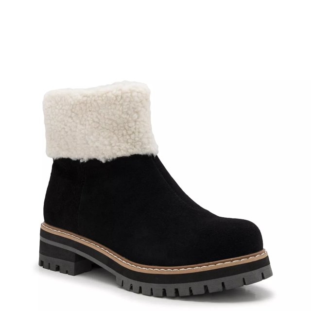 Elements Women's Sherpa Collar Winter Ankle Bootie | The Shoe Company