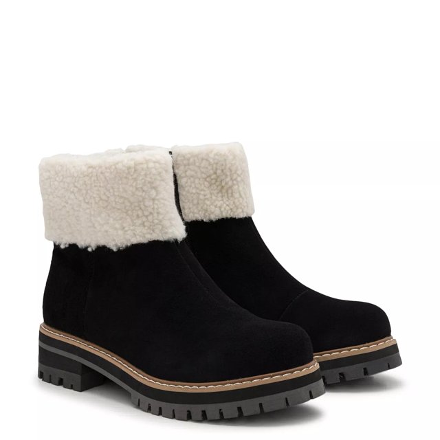 Faux-Fur-Lined Sherpa Boots