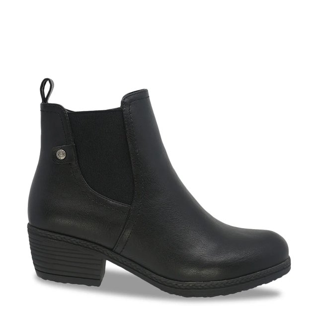 Black waterproof chelsea boots top