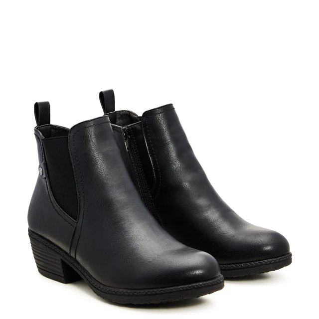 Black ankle boots wide width outlet
