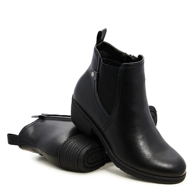 Womens black boots wide width hot sale