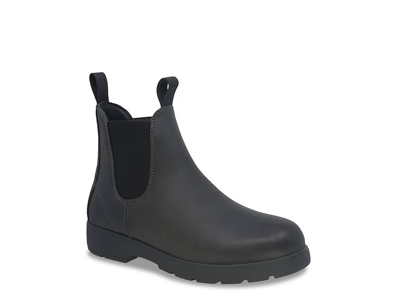 Black slip on boots womens best sale