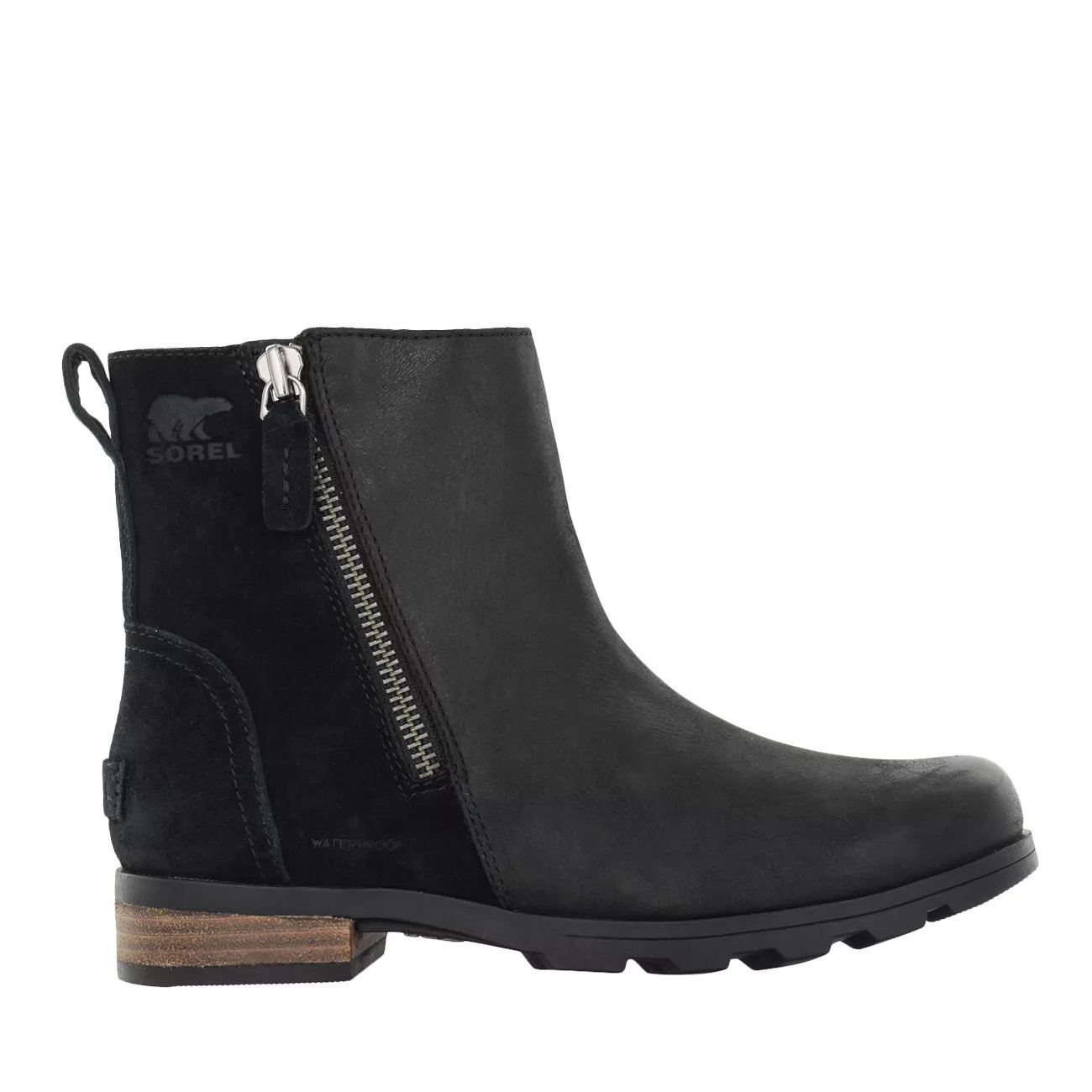 emelie waterproof leather bootie