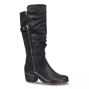  Platform Tight High Boots for Women Fashion Casual Leather  Splicing Round Toe Chunky Low Heel Over the Knee High Boots Outdoor  Non-Slip Warm Stretchy Winter Dress Tall Boots : Clothing, Shoes