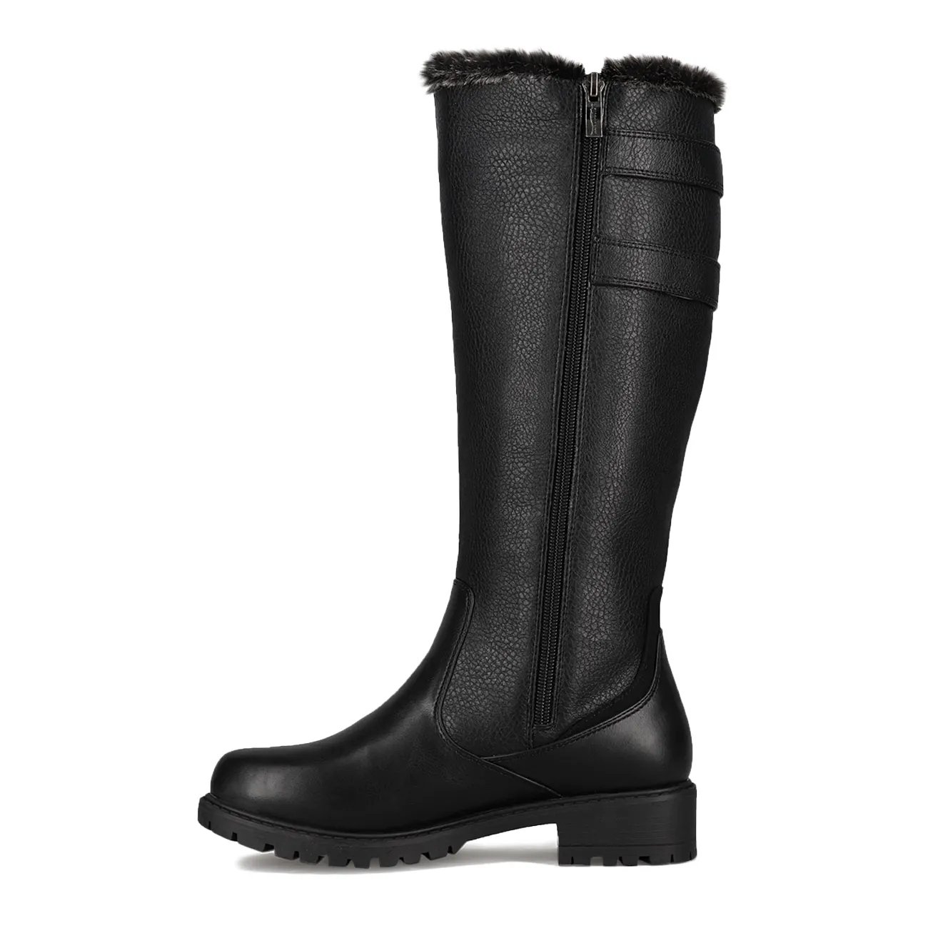 tall black waterproof boots