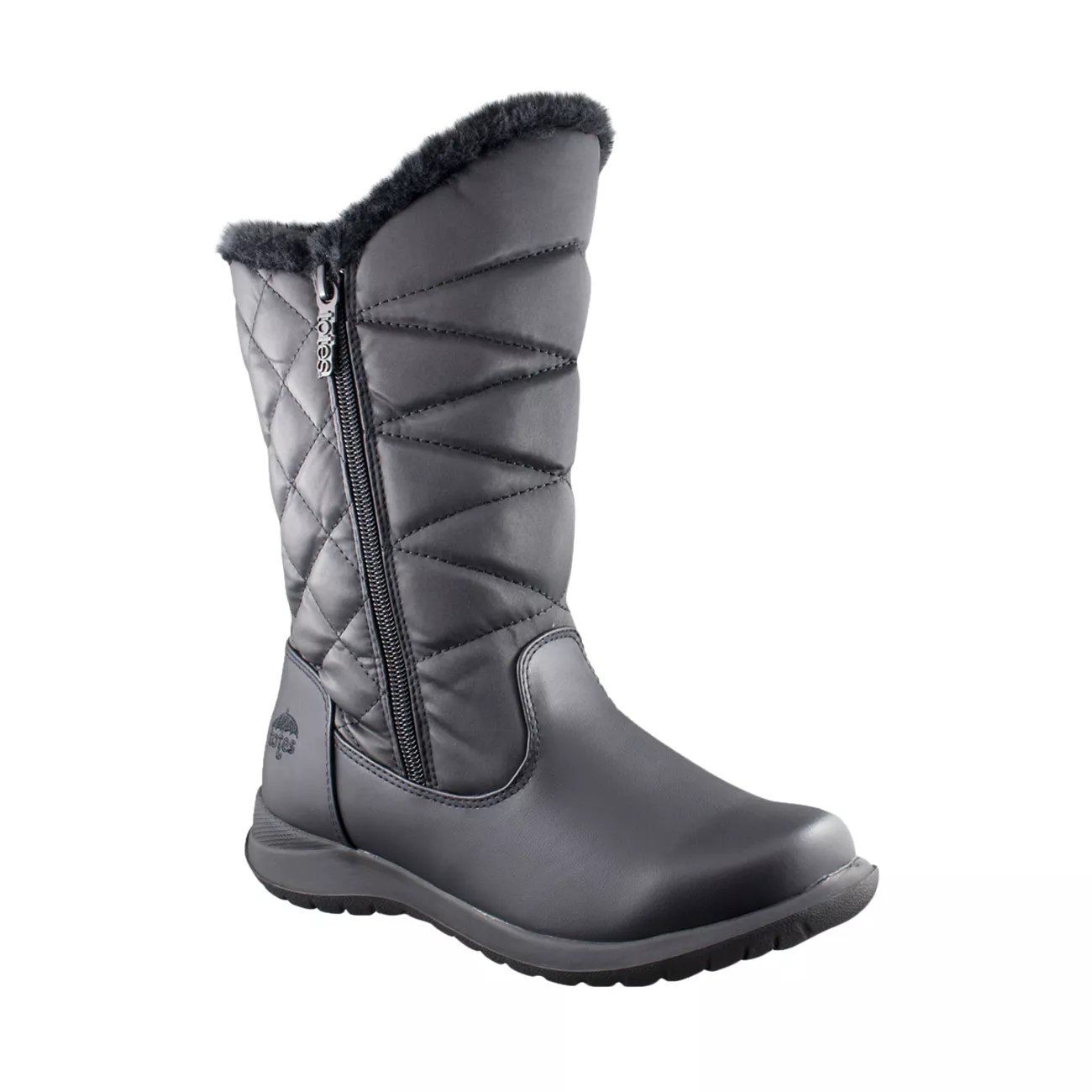 totes womens joni waterproof winter boots flat heel