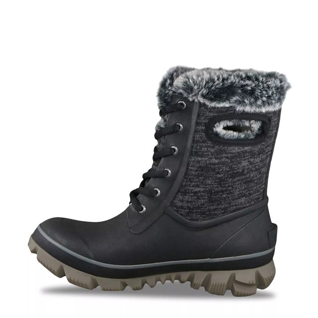 Knit winter boots top
