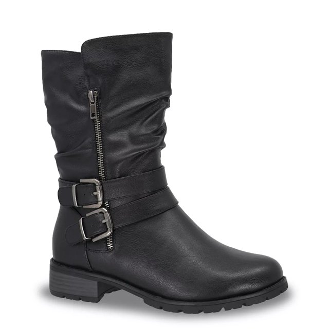 Wide width moto boots top