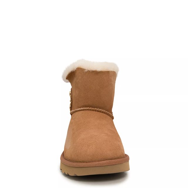 UGG Mini Bailey Bow II Suede Sheepskin Women's Winter Boots