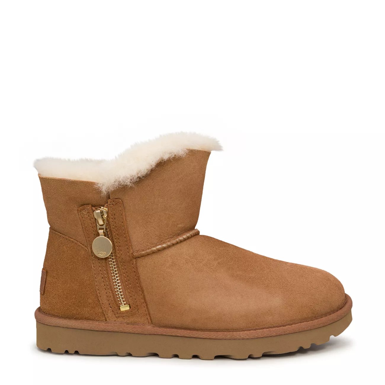 Brown uggs cheap with zipper