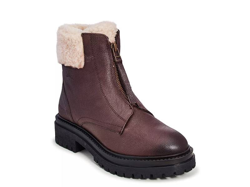 UGG Womens Yose Zip Up Winter Boots Snow on sale Boots White Round Toe Ankle Boots Sz 8