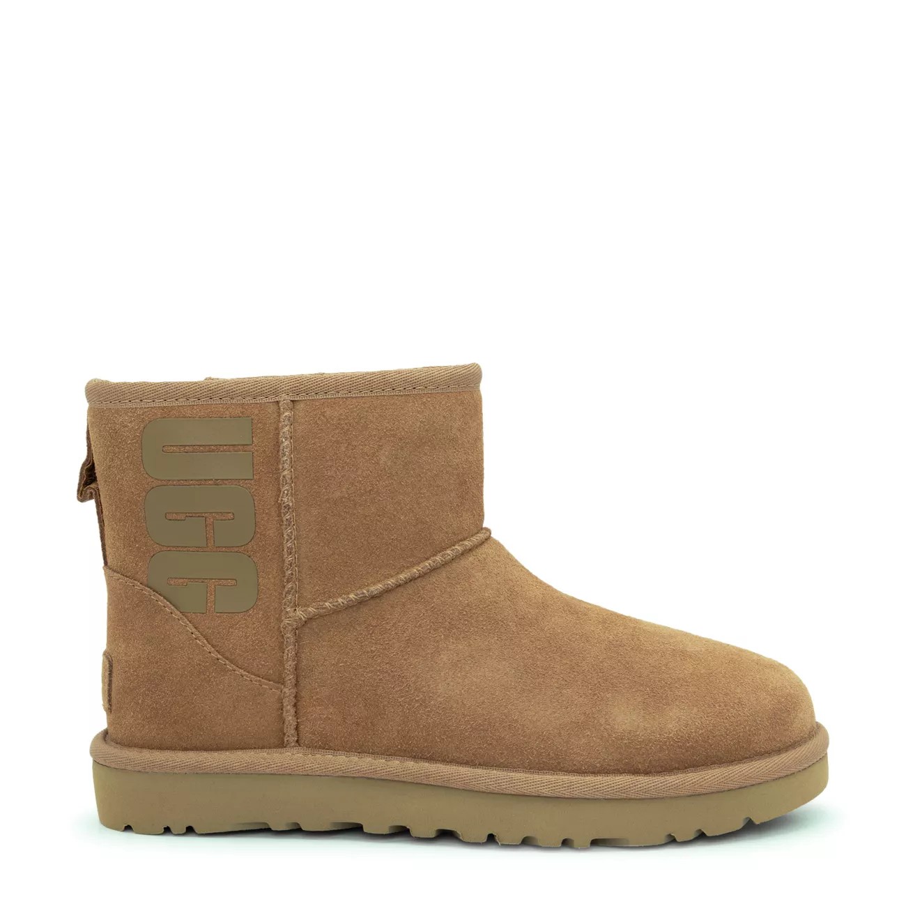 激安大特価！ UGG WOMEN RED UGG Logo SAMBA ClassicMiniSide Logo