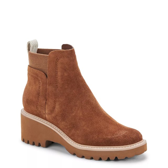 dolce vita huey booties in ivory croco print leather