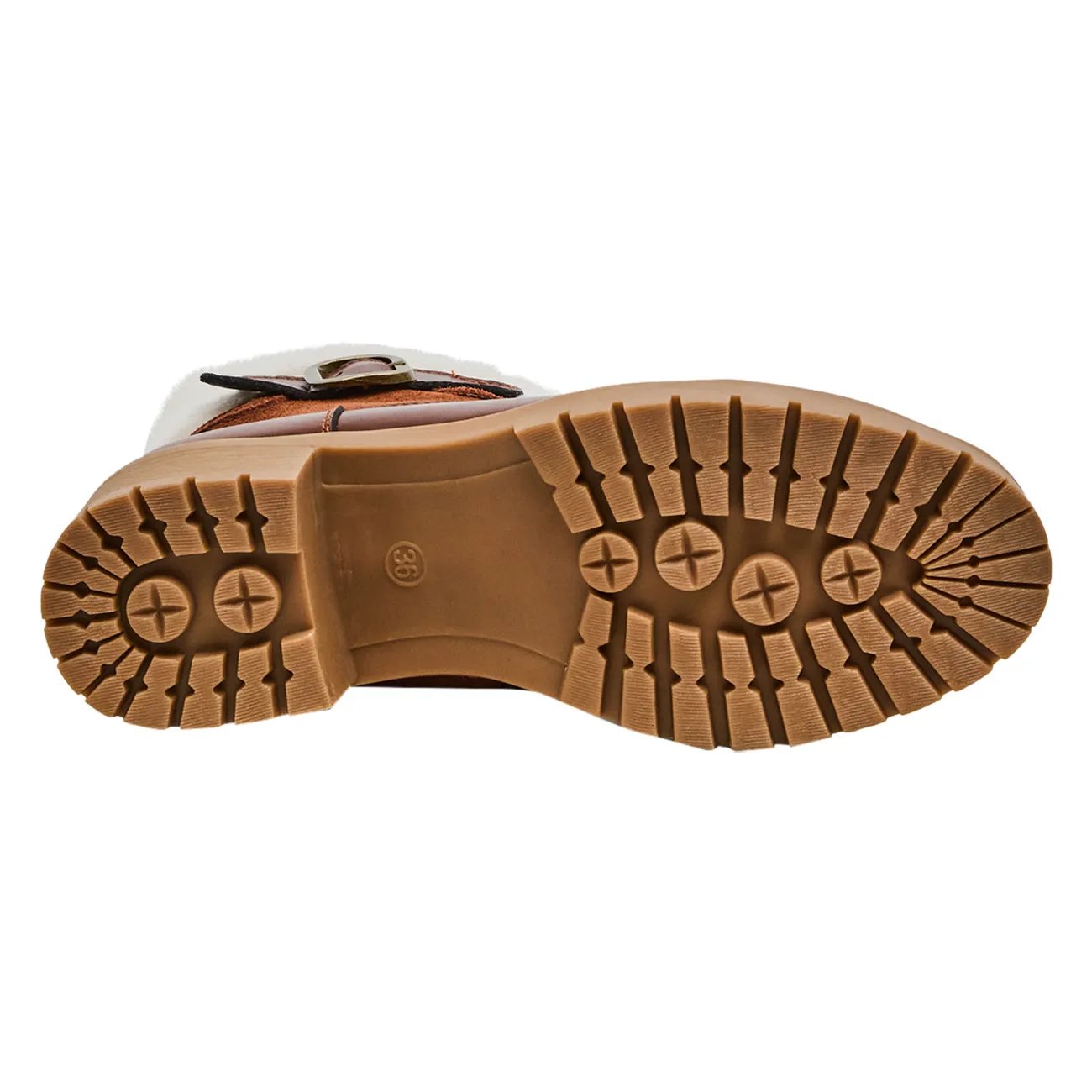 Cuffed Low Heel Waterproof Boot