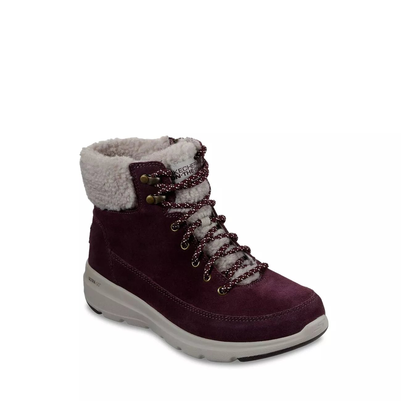 Skechers Glacial Ultra Suede Lace Up Winter Boot The Shoe Company