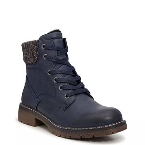 Navy on sale booties dsw