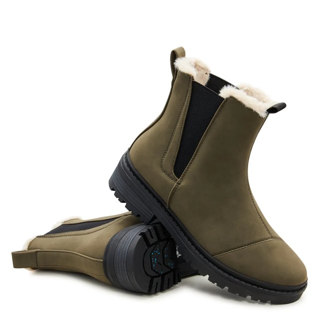 Elements Women s Reese Waterproof Ice Grip Chelsea Winter Boot