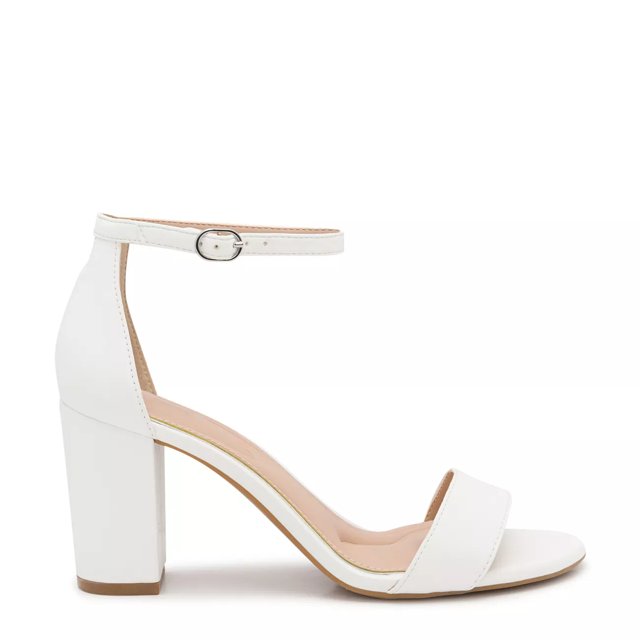 Kelly Katie Hailee Dress Wide Width Sandal White 10