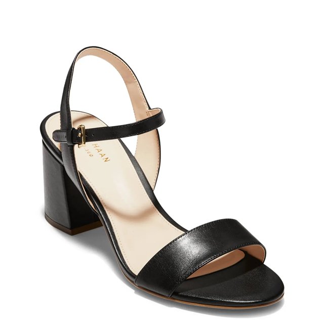 セール＊ Cole Haan Josie Block Heel オープントゥ サンダル Cole Haan Women's Josie Block Heel Sandals 65mm, Black