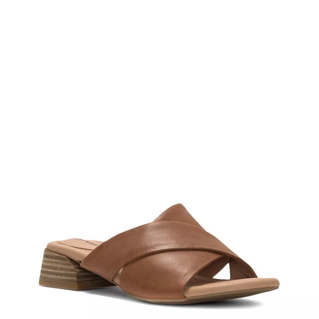 Lucky brand ressia leather cone heel sandals online