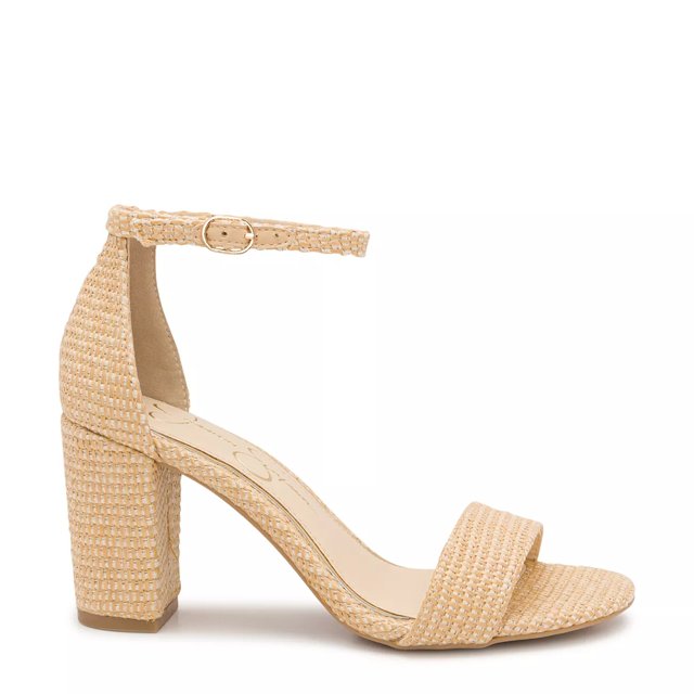 Jessica Simpson Hazzu Heeled Sandal Beige 9.5