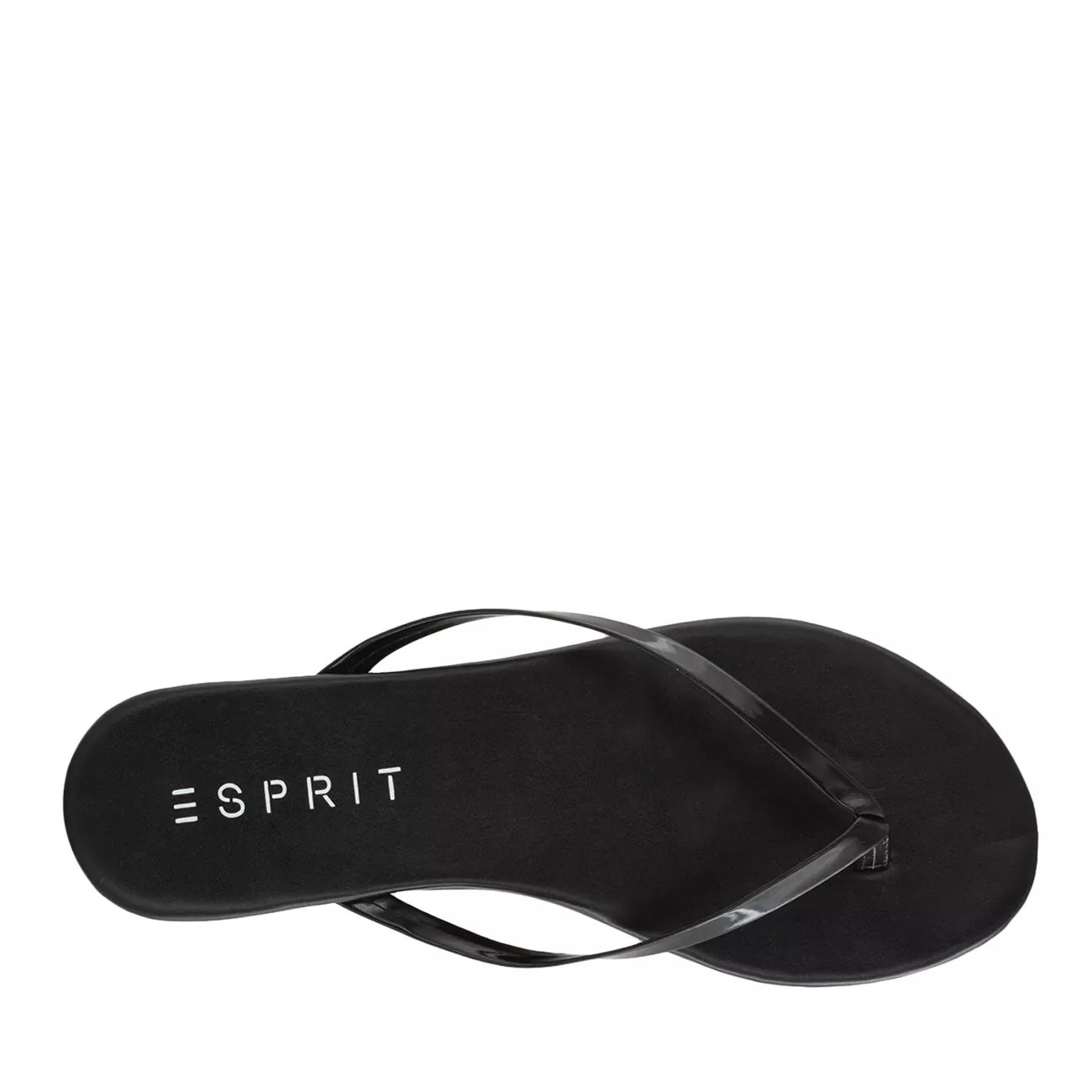 esprit black flip flops