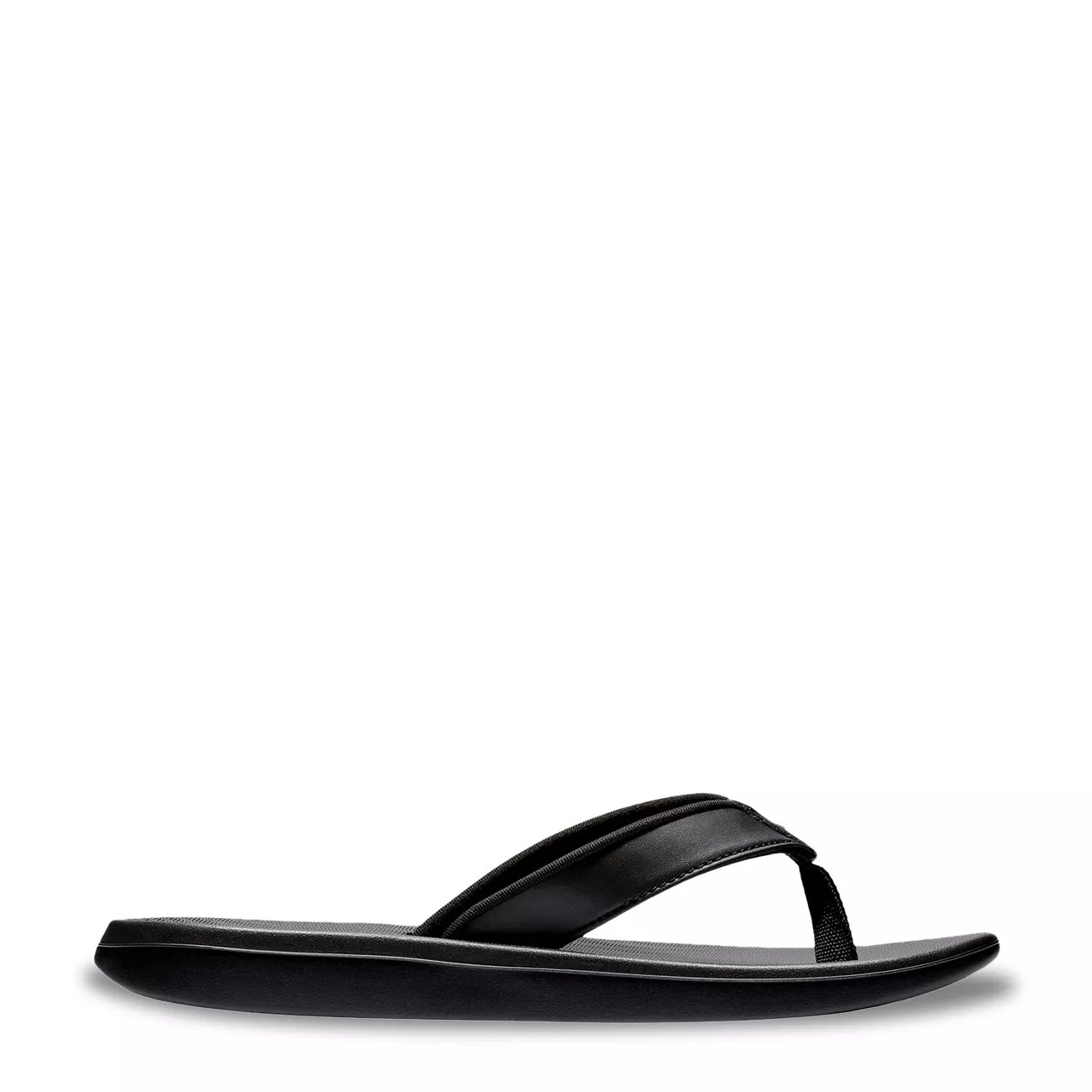 Nike Solay girls black rubber flip flop sandals size 4