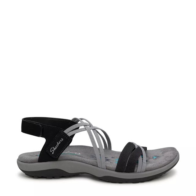 Women's Black Memory Foam Sandals