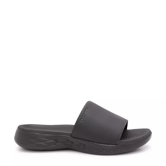 Skechers black sandal clearance