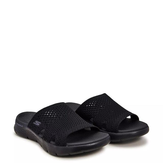 Black skechers wedges top