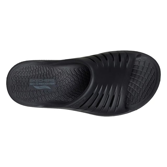Skechers Women s Go Recover Refresh Slide Sandal in Black Size 10 Medium