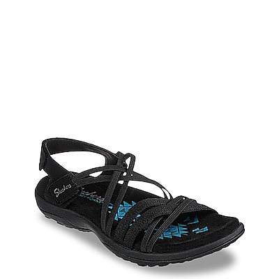 Skechers Solid Black Flip Flops Size 9 - 50% off