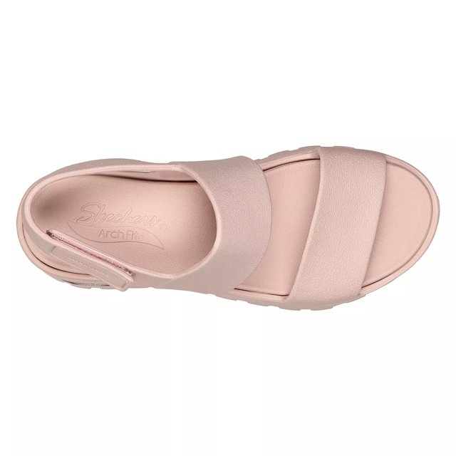◆SKECHERS◆ Women's Arch Fit Footstep SL0WSCEM031 Skechers Women's Foamies Arch Fit Footsteps Day Dream Sandal