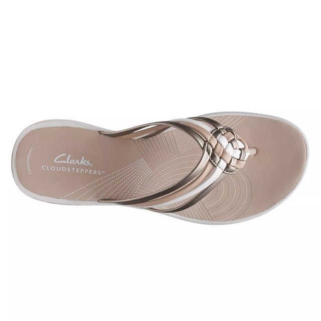 Clarks Cloudsteppers Floral Sport Thong Sandals - Brinkley Flora