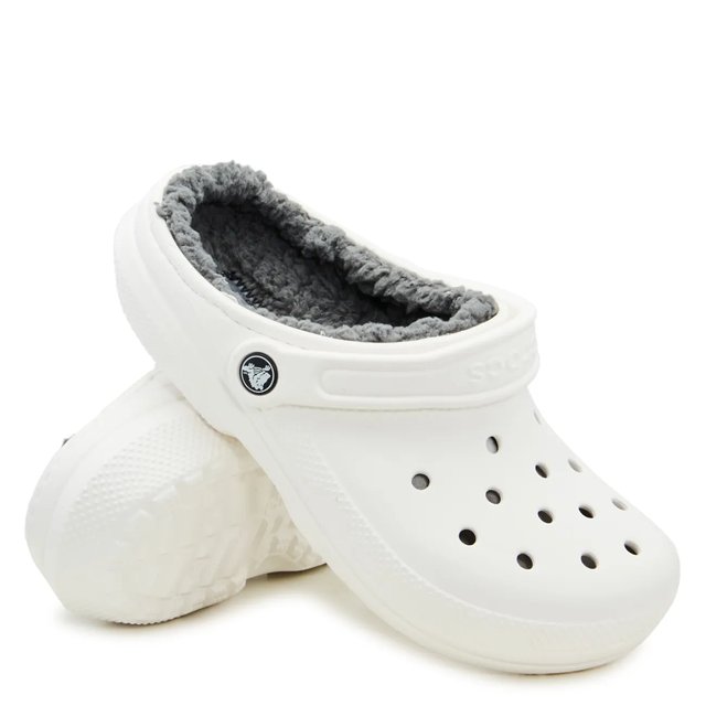 White crocs with lining online