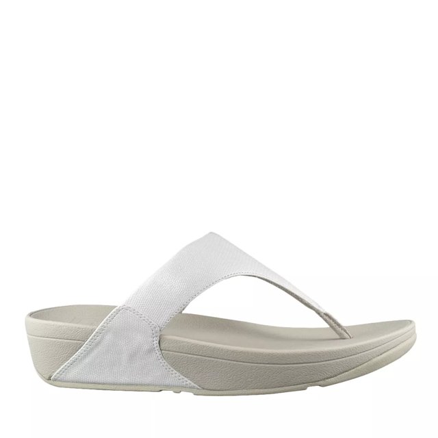 lulu art denim wedge flip flop