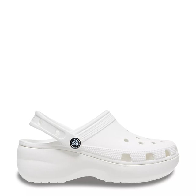 Platform crocs white discount
