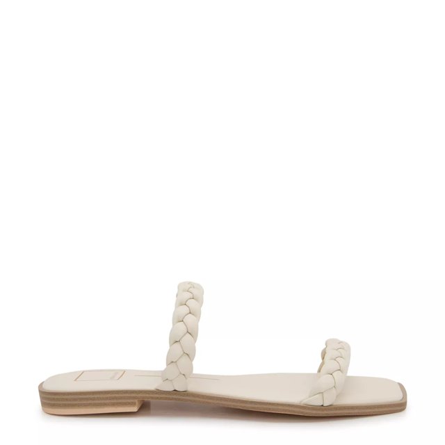 Dsw white hotsell flat sandals