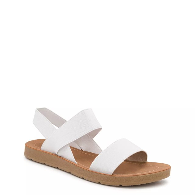 Dsw white flat new arrivals sandals