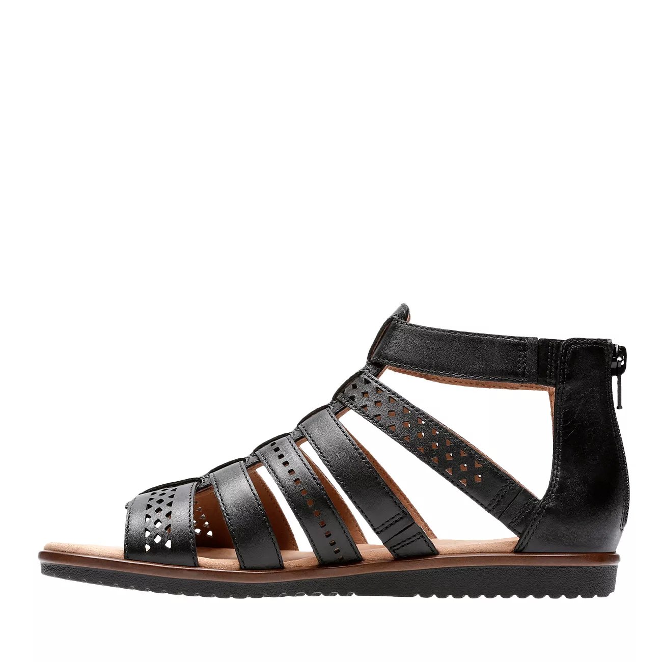 clarks black gladiator sandals
