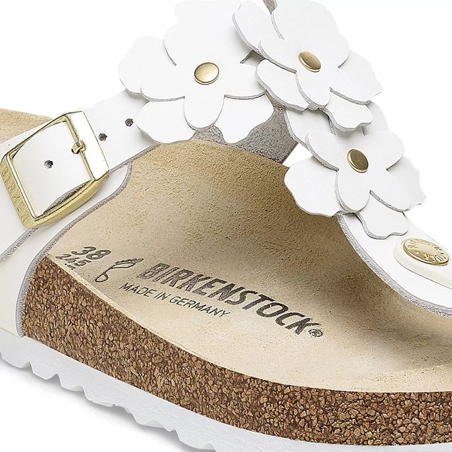White flower sandals womens outlet