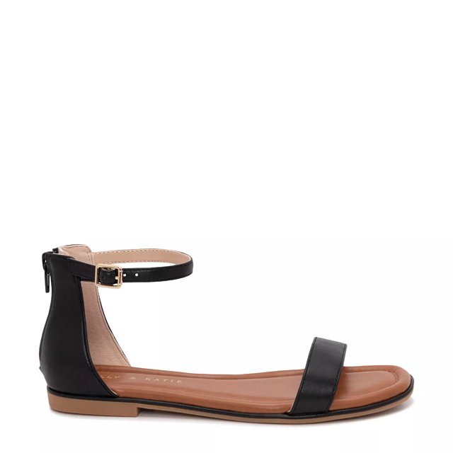 Dsw black flat clearance sandals