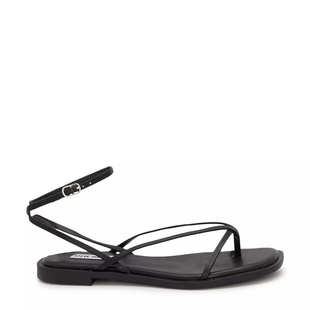 Dsw black flat sandals deals