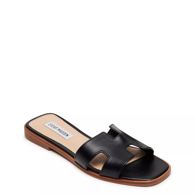 Dsw black and white sandals store